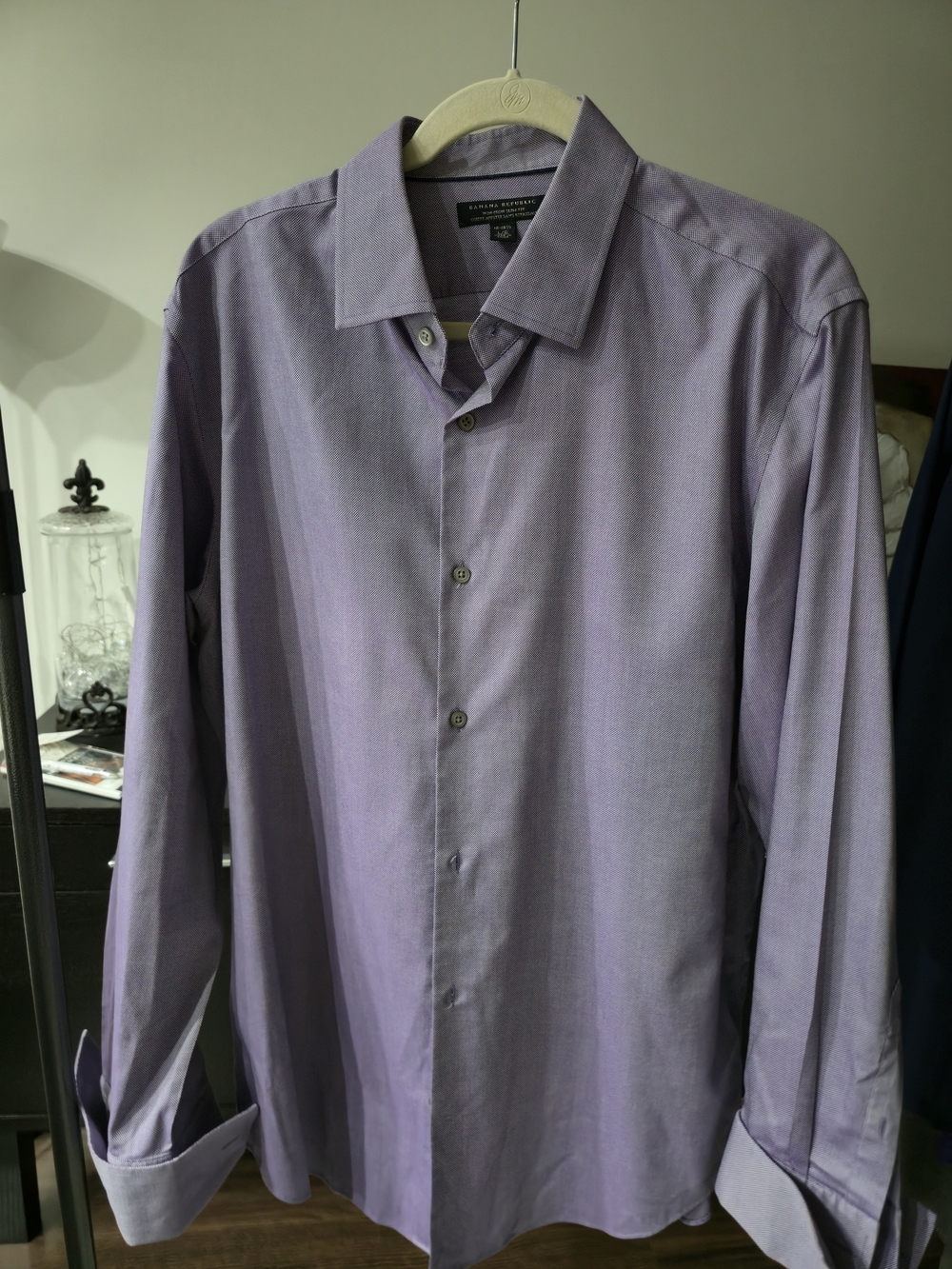 Banana Republic Lavender Dress Shirt - Spread Collar